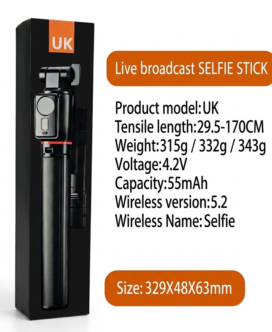 UK Live Broadcast Selfie Stick