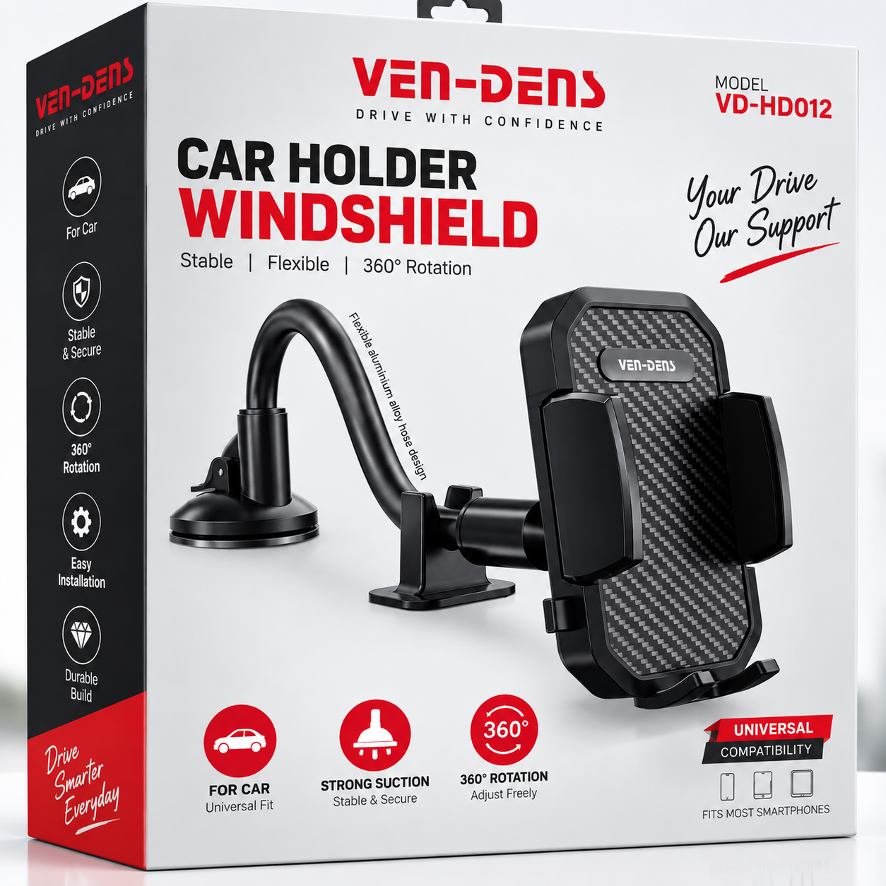 VEN-DENS Car Holder Windshield