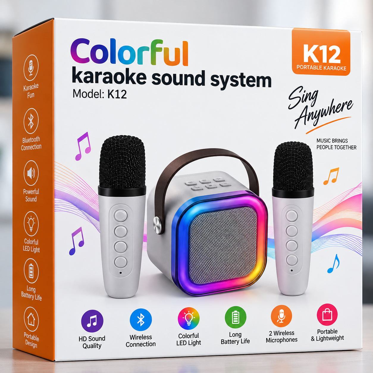 Colorful Karaoke Sound System